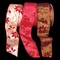 The Ribbon People Red Poinsettia Print Floral Wired Craft Ribbon 2.5" x 20 Yards
